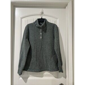 Balance Collection Outdoor Women’s 1/2 Button  Fleece Pullover Sz L Green NWOT